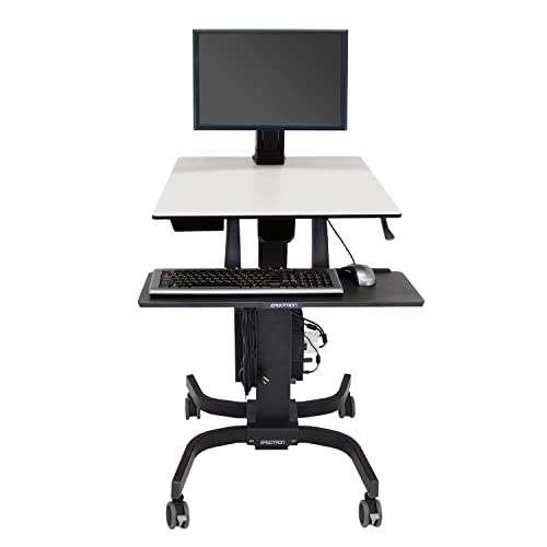 Ergotron WorkFit-C LD Single Monitor Mobile Standing Desk - for Monitors Up to 24 Inches