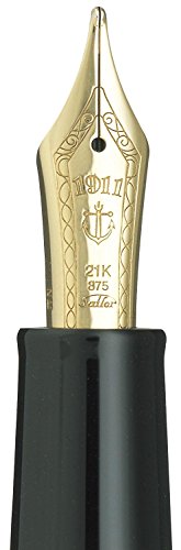 Sailor 1911 Large Black Gold Trim 21K Gold Medium Fine Point Fountain Pen - 11-2021-320