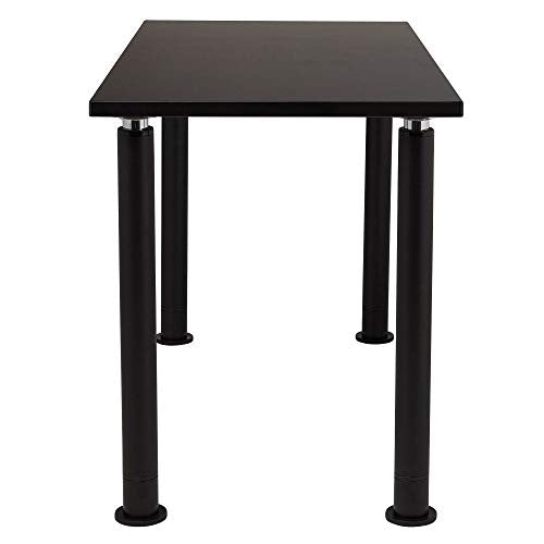 National Public Seating Designer Height Adjustable School Science Lab Utility Table 54" L x 24" W with Phenolic Top - Black