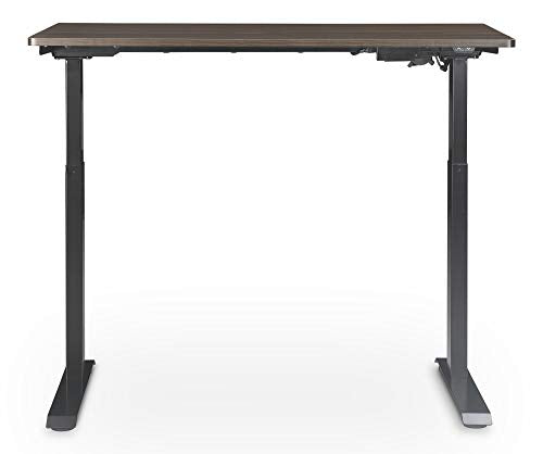 Serta Creativity Electric Height Adjustable Desk, 47" Inch Wood Desktop Sit Stand Table for Office, Work from Home Furniture, Easy to Assemble, Dark Brown