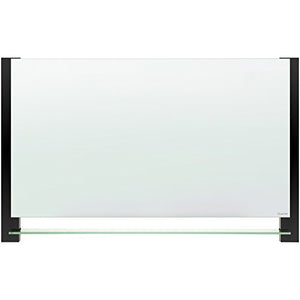 QRTG7442BA - Evoque Magnetic Glass Marker Board with Black Aluminum Frame