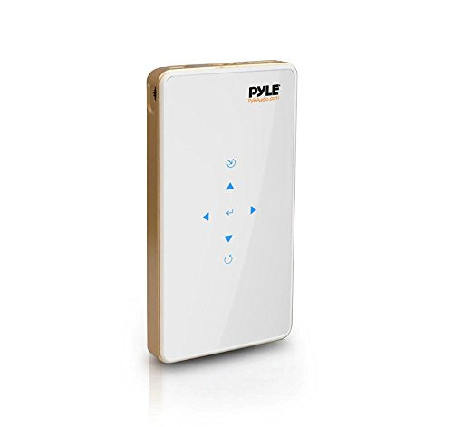 Pyle Pocket Pico Video Projector Full HD 1080p - Mini Portable Cinema Home Theater, Wireless Network Multimedia Streaming, LCD LED, HDMI & USB Inputs, Manual Focus Lens for Computer & TV-(PRJWIFI70)