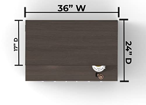 BREAKtime Espresso Kitchen Lunch Break Room Cabinets Model 2312 - 2 Piece Group (Factory Assembled)
