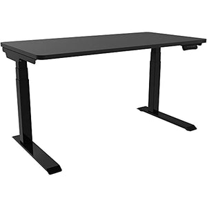 Hanover Electric Sit or Stand Desk with Adjustable Heights, Black