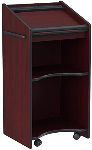 Safco Products 8918MH Executive Mobile Lectern, Mahogany