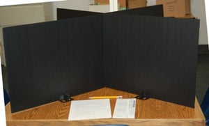 Test Dividers RSB-B Set (Regular Size Boards - Black) 24 Boards and 24 Stands 24" x 18"