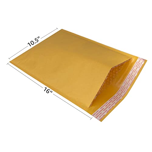 StarBoxes 1000 Kraft Bubble Mailers 10.5x16" - #5 Self-Seal Padded Envelopes