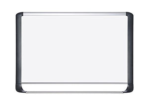 MasterVision MVI Platinum Pure White Dry Erase Board, 72x48 Inch, Aluminum and Black Frame (MVI270401)