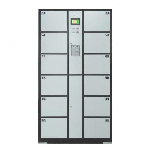 FixtureDisplays Metal Storage Locker with Digital Smart Access Lock - 18349-NPF