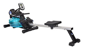 Stamina 'New and Improved' Elite WAVE Water Rower - Rowing Machine 1450 w/Heart Rate Sensor for Customized Workouts