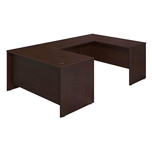 Bush Business Furniture Series C Elite 60W x 30D U Station Desk Shell in Mocha Cherry