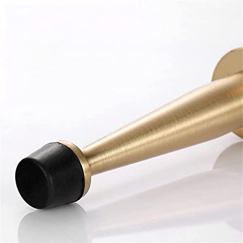 Copper Doorstop Rubber Anti-Collision Wall Mount Door Holder - Gold 120mm, 80mm, 100mm