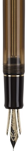 PILOT Custom 823 Fountain Pen, Amber Barrel, Broad Nib, Blue Ink (60563)