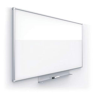 Quartet Whiteboard, Magnetic White Board, 50" x 28", Dry Erase Board, Superior Erasability, Porcelain Silhouette, Wide 16:9 Silver Frame (CP5028)