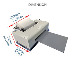 DTF Transfer Printer with A3 Plus Roll Feeder, Direct to Film L1800 Printer (5 System)