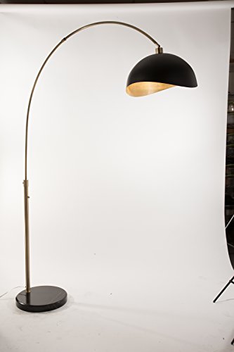 Nova of California 2111017 Luna Bella Arc Lamp, Weathered Brass