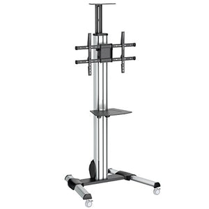 StarTech.com Heavy Duty Rolling Portable TV Cart Stand with Wheels - 32 to 75 inch - Adjustable Rotating Mobile Flat Panel Screen Mount (STNDMTV70)