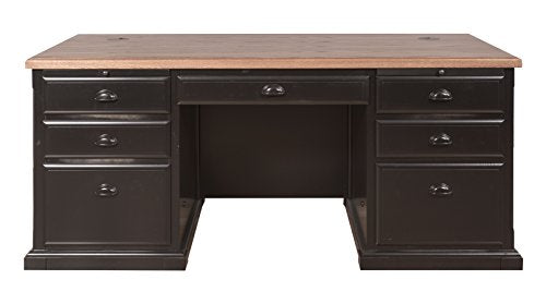 kathy ireland Home by Martin Southampton Double Pedestal Executive Desk - Fully Assembled