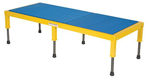 Vestil Adjustable Work-Mate Stand with Ergo Matting Deck, 500-lb. Capacity, 60" x 24" - AHT-H-2460
