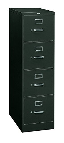 HON 310 Series 4-Drawer Vertical Letter File Cabinet, Charcoal