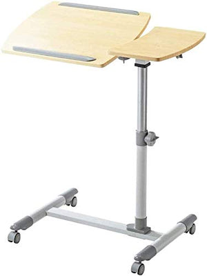 CAMBOS Lectern Podium Stand with Laptop Desk Cart - Height Adjustable Rolling Computer Table