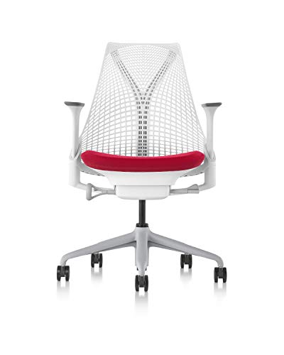 Herman Miller AS1SA22PFN265BB98639207 Sayl Chair, Cherry Crepe/Studio White