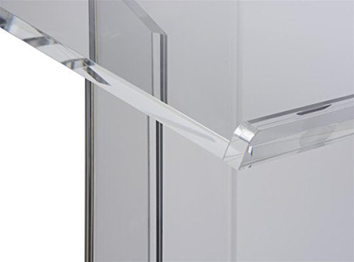 Displays2go Clear Acrylic Podium, Large Top with Lip, 31.5" x 48", 3/4" Thick Panels (LECTCVM)