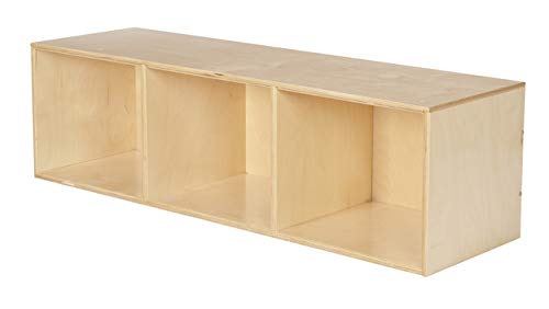 Childcraft Stacker Compartment Storage, 3 Compartments, 47-3/4 x 14-1/4 x 13-3/4 Inches