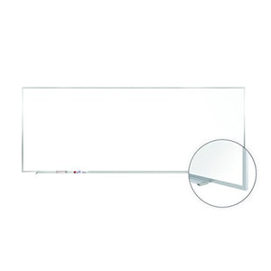 Ghent 4.5" x 10.5" Aluminum Frame Porcelain Magnetic Whiteboard, 1 Marker, 1 Eraser