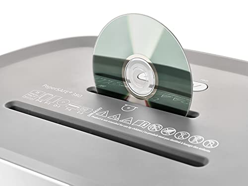 Dahle PaperSAFE PS 380 Paper Shredder, Oil Free, Security Level P-4, 15 Sheet Max, Shreds CDs & Credit Cards