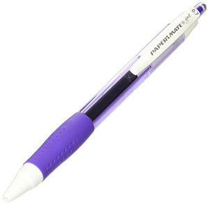Paper Mate Retractable Gel Pens, Medium Point, Purple, 12 Count