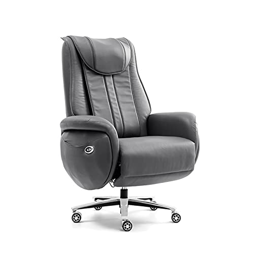 CYXI Ergonomic Boss Office Chair with Adjustable Lifting Swivel - Gray PU Leather