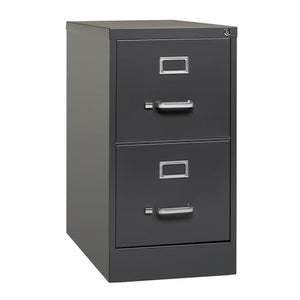 Hirsh Industries 2 Drawer Metal Vertical File Cabinet Charcoal