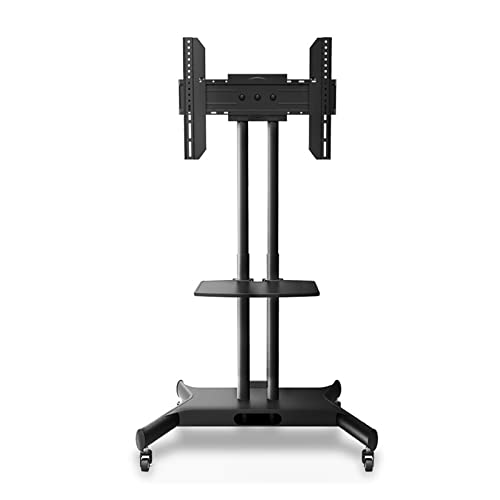 SHYKEY Mobile TV Cart TV Floor Stand Mount for 32-65" TVs with AV Shelf & Camera Holder