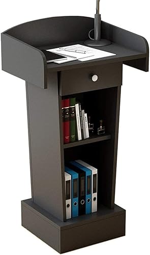 SMuCkS Wood Lectern Podium - Conference Room Speaking Platform