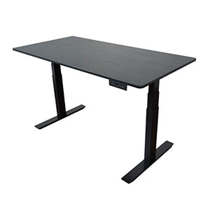 Luxor Furniture 60" Electric Standing Desk - Black Oak