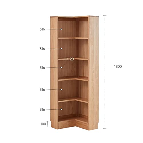 GLigeT Modern Simple Corner Bookshelf Display Cabinet