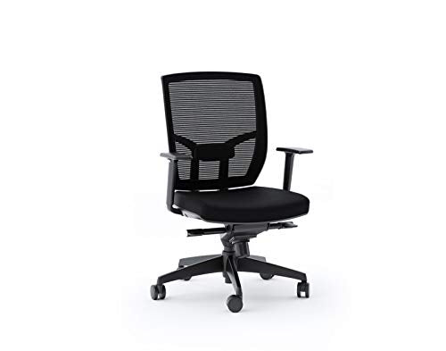 BDI 223DHF B Office Chair, Black Fabric