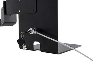 CTA Digital: Security Universal Holder POS Station with Printer Stand & Magnetic Scanner Holder for 7”- 13” Tablets (PAD-CHKS)