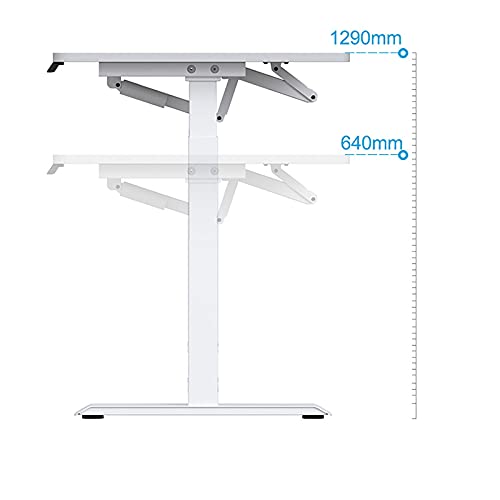 Drafting Table Electric Lifting Table Tiltable Painting Table Designer Desk Work Table Art Studio Table (Color : White, Size : 140x80Cm)