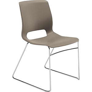 HON Motivate Seating High-Density Stacking Chair, Shadow/Chrome, 4/Carton