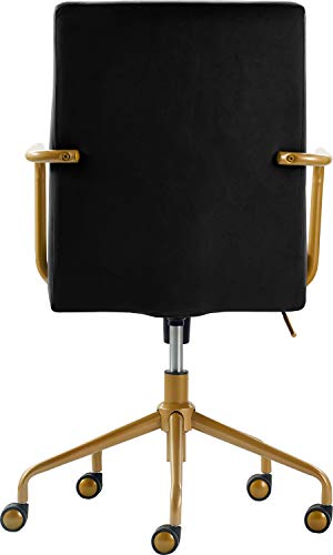 Elle Decor CHR10058A Giselle Home Office Chair, Black