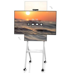 LINGHUFOX Interactive Whiteboard with Auto Framing Camera, 55In Rotating Capacitive Electronic Smart Board