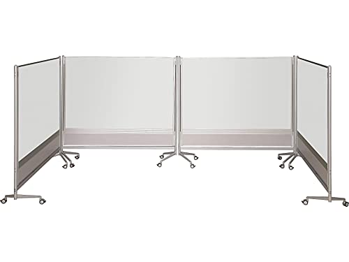 Best-Rite Dura-Rite DOC Mobile Room Partition and Display Panel Whiteboard - 6'H x 6'W