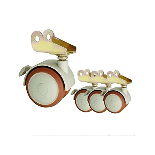 4 Pcs/Lot Solid Wood Crib Universal Wheel Turnover P-Shaped Splint Inserting Rod Screw Rubber Coated