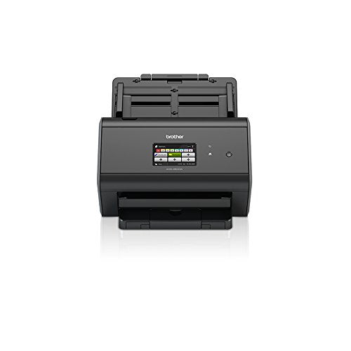 Brother ImageCenter ADS-2800W Wireless Document Scanner, Multi-Page Scanning, Color Touchscreen, Integrated Image Optimization, High-Precision Scanning, Continuous Scan Mode, Black