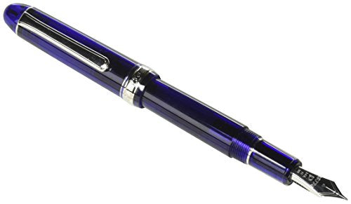 Platinum"#3776 CENTURY/Chartres Blue [Rhodium coating]" (nib : Broad)