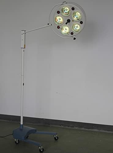ZGOOD Floor-Standing Shadowless Operating Lamp Surgical Mobile Examination Light - Halogen Bulbs