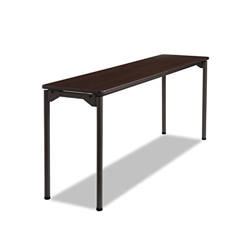 ICE65884 Maxx Legroom Table, 18w x 72d x 29-1/2h, Walnut/Charcoal