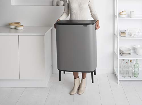 Brabantia Bo Touch Bin Hi, 60 litres, Mineral Grey